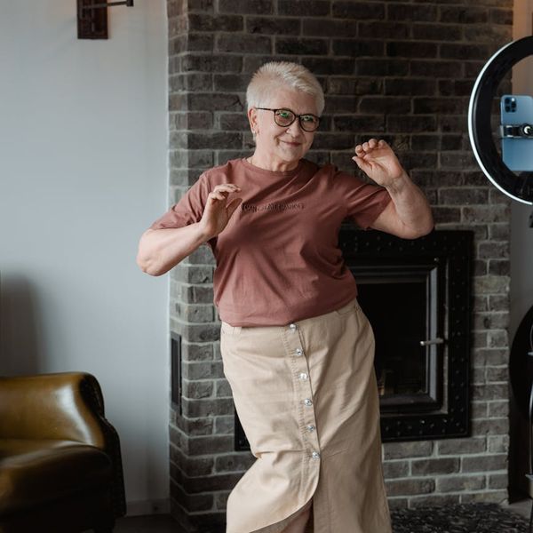 Active woman feeling energetic and full of life.